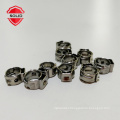 SS304 Stainless Steel Single Ear Stepless Hose Clamp For Pipe Clamps